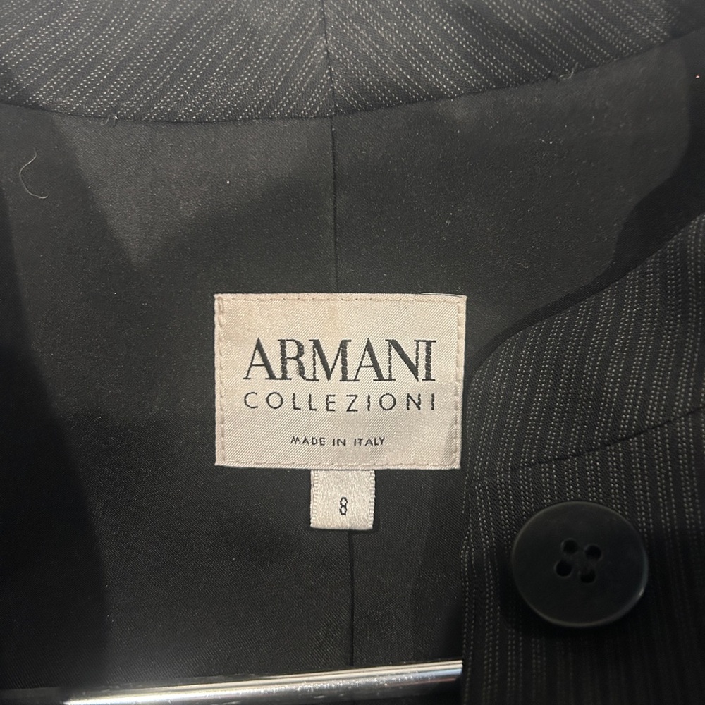 Armani Collezioni Charcoal Pinstripe Suit jacket. Does not include pant